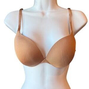 SKIMS Ultimate Push Up Plunge Bra 32D Sienna NWT